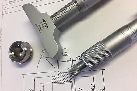 Micrometers used to achieve measurement results